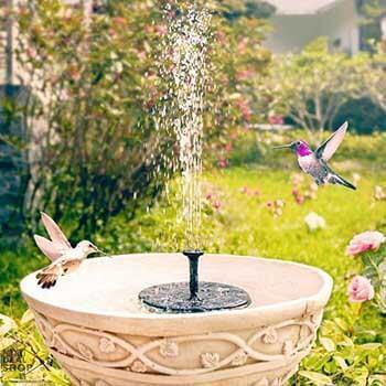 Solar-powered Easy Bird Fountain Kit - Great Addition To Your Garden!