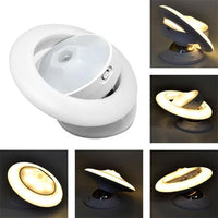 Ufo Rotating Motion Sensor Magnetic Light